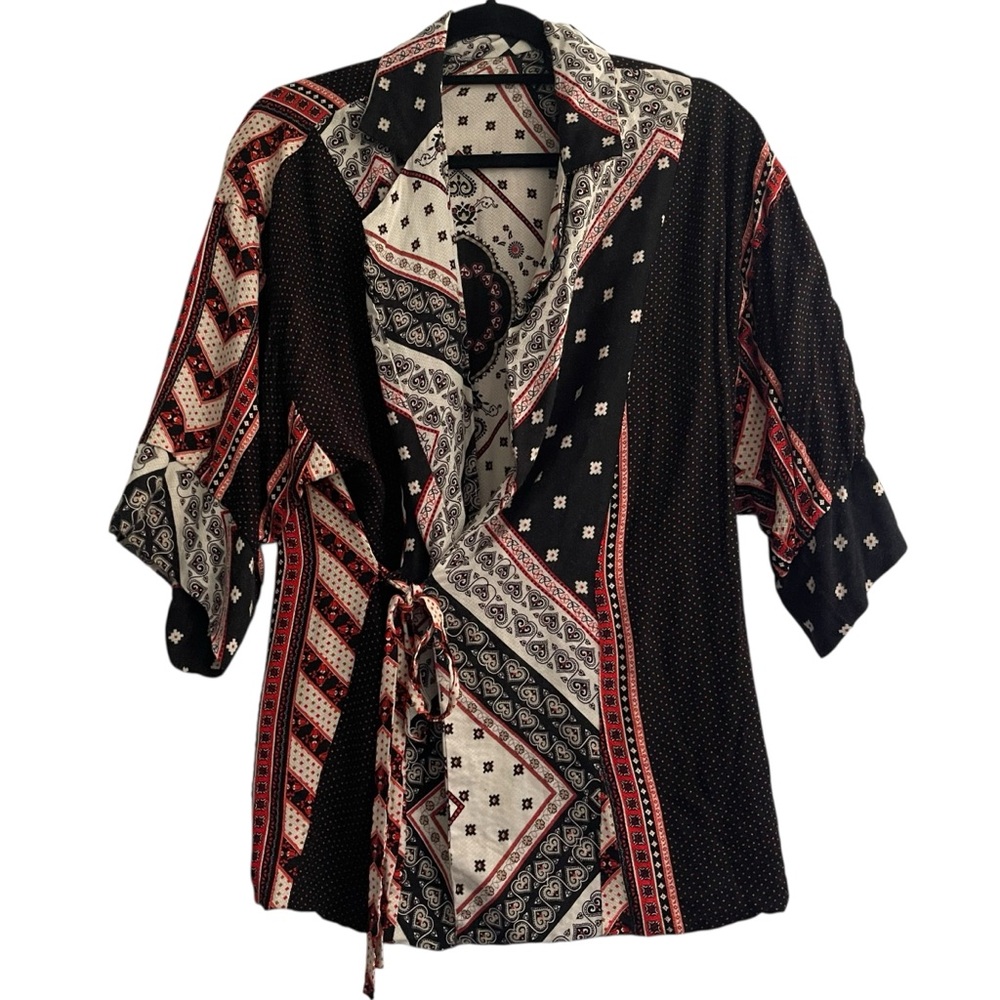 Farm Rio Reversible Boho Kimono/jacket Size M - Picture 4 of 16